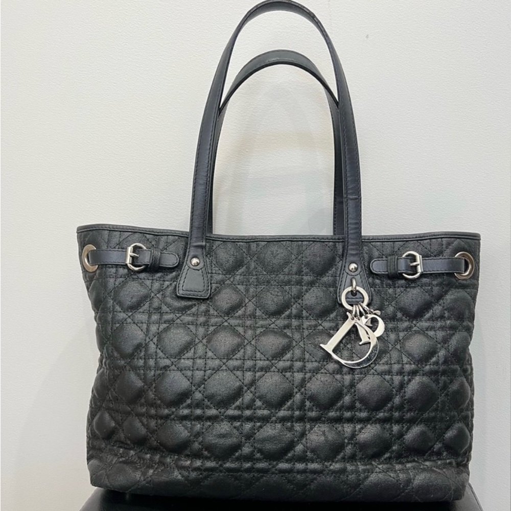 Christian Dior Cannage Tote Medium Black